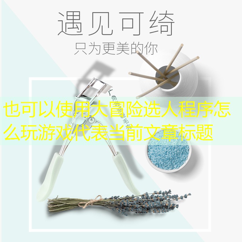 大冒险选人程序怎么玩游戏