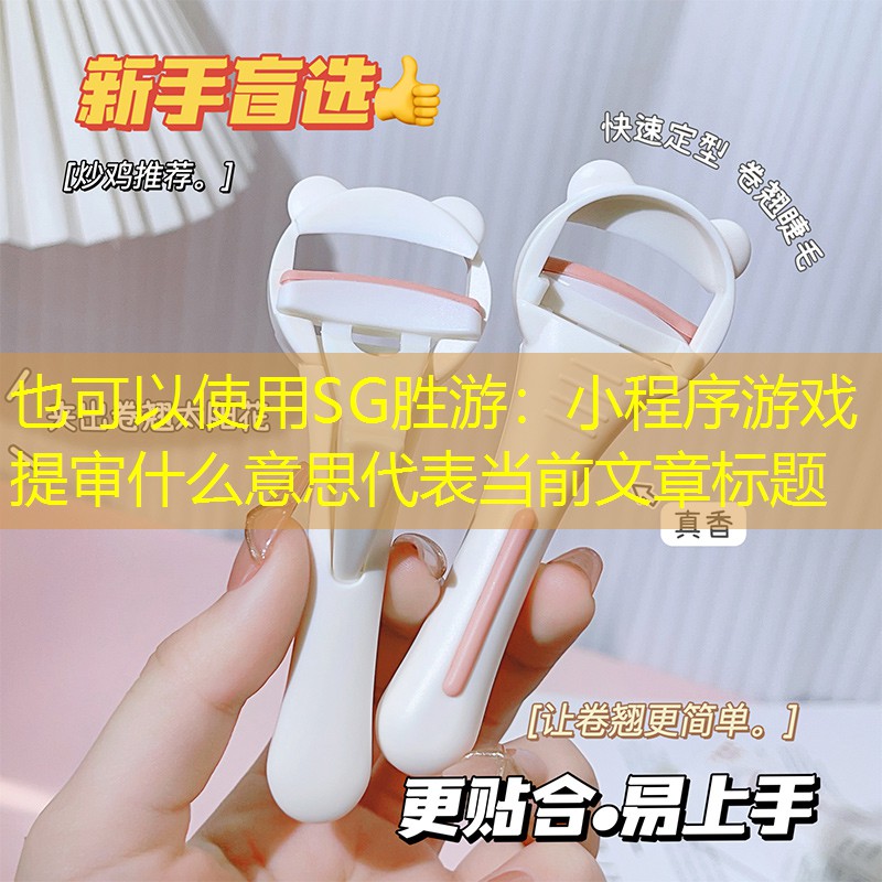 SG胜游：小程序游戏提审什么意思